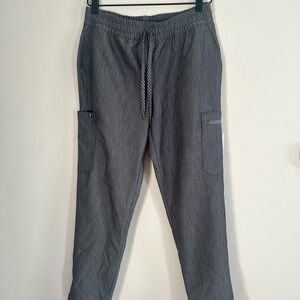 Jaanuu Gray Cargo Scrub Pants